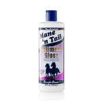 Front of branded Mane 'n Tail 16 Ounce Ultimate Gloss Conditioner. On a white background.