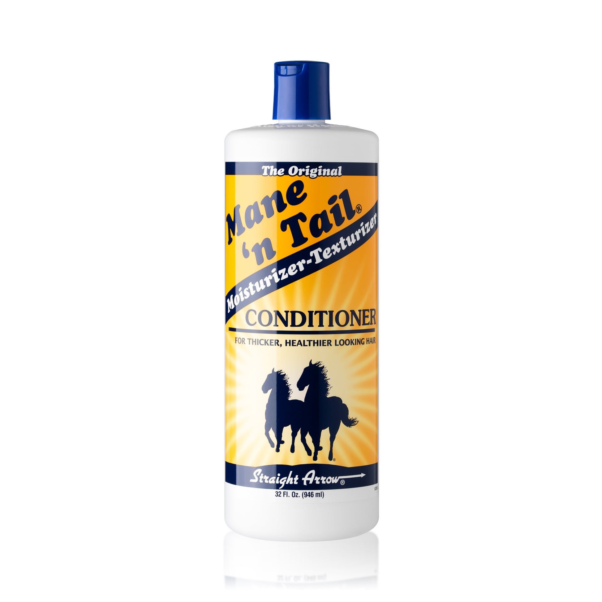 Front of branded Mane 'n Tail 32 Ounce Original Mane 'n Tail Conditioner. On a white background.