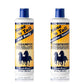 Front of two branded Mane 'n Tail bottles. From left to right, The 12 Ounce Original Mane 'n Tail and Body Shampoo, The 12 Ounce Original Mane 'n Tail Conditioner. In a white background