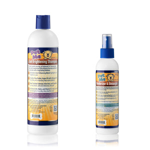 Pet Me: Colloidal Oatmeal Shampoo & Deodorizer | Brightening Shampoo & Deodorizer