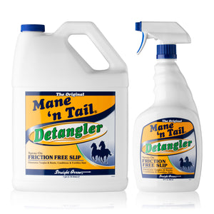 Mane 'n Tail Equine Detangler Value Pack (32 oz Sprayer + 1 Gallon) – Eliminates Knots, Conditions & Strengthens Hair for Horses & Dogs